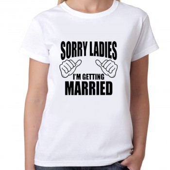 Camiseta despedida soltera sorry ladies