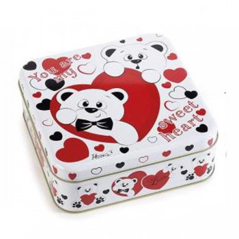Caja metálica San Valentin blanca