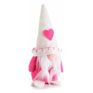 Gnomo San Valentin rosa