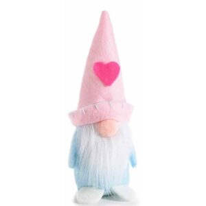 Gnomo San Valentin azul
