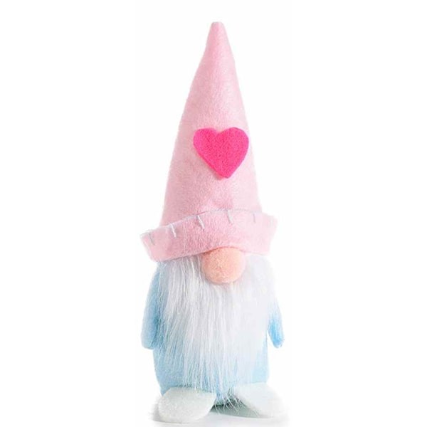 Gnomo San Valentin azul