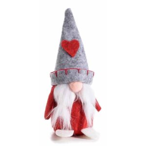 Gnomo San Valentin rojo
