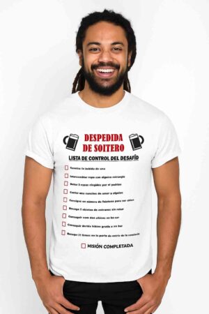 Camiseta despedida soltero lista