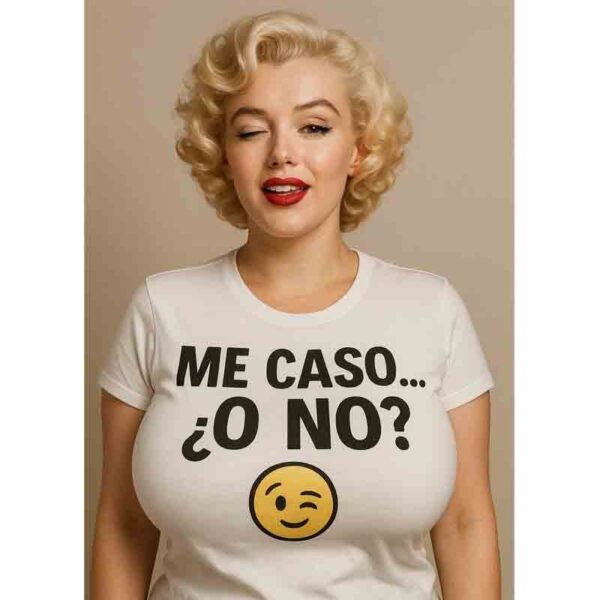 Camiseta despedida soltera me caso o no me caso