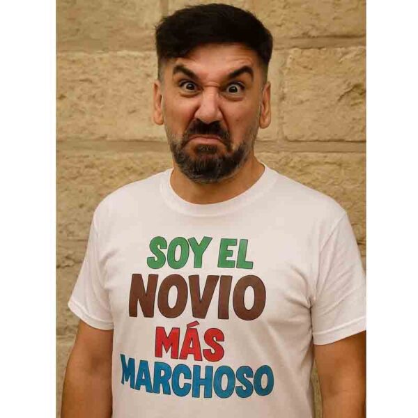 Camiseta despedida soltera novio mas marchoso