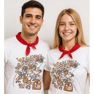 2136.jpg Camiseta fiestas encierro comic